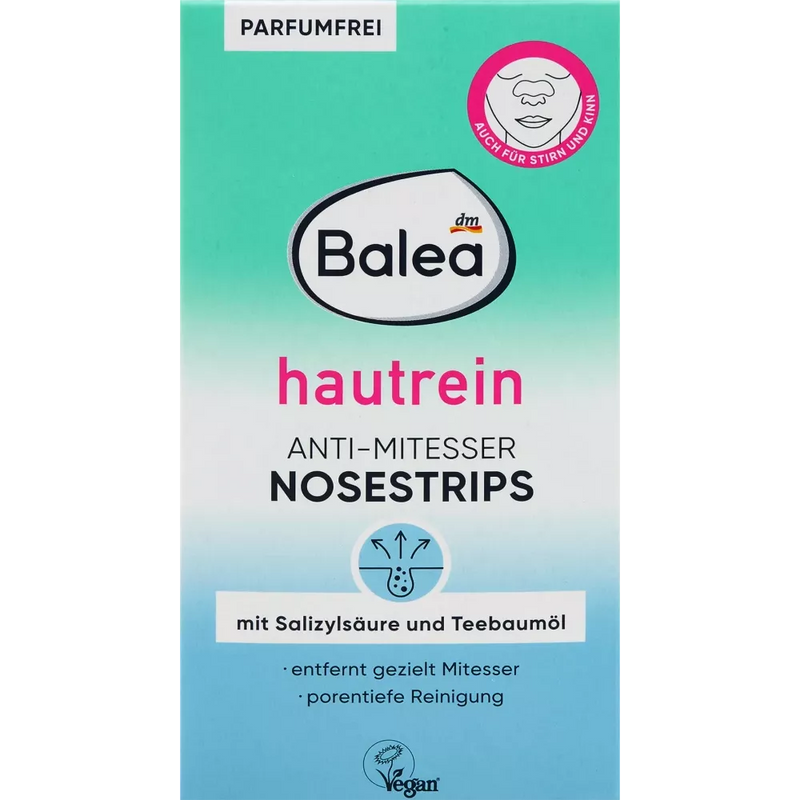 Balea Anti-zwarte kop Nosestrips Skin Clean, 3 stuks