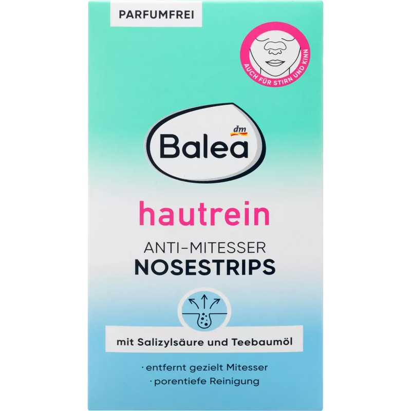 Balea Anti-zwarte kop Nosestrips Skin Clean, 3 stuks