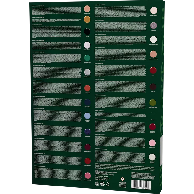 essie Adventskalender 2025 met 24 nagellak & verzorgingsproducten, 1 stuk