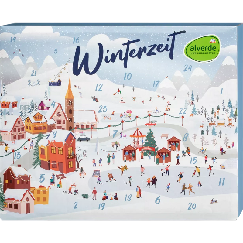 alverde NATURKOSMETIK Adventskalender 2024 "Wintertijd", 1 stuk