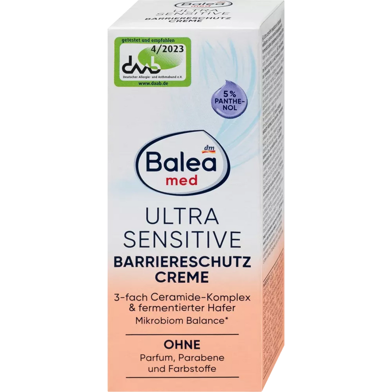 Balea med Barrièrebeschermende crème Ultra Sensitive, 50 ml