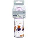 babylove Babyfles brede hals van glas, paars, vanaf de geboorte, 240 ml, 1 st