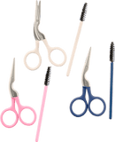 Ciseaux à sourcils ebelin avec brosse, 1 pièce