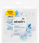Lingettes jetables ebelin (2 x 30), 60 pièces.