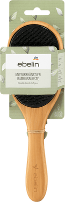ebelin Haarborstel Ontklitter Bamboe met handvat, 1 stuk