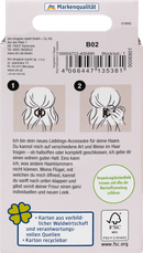 Épingle à cheveux ebelin avec ailes rétractables, petite, aspect T-shell, 1 pièce.
