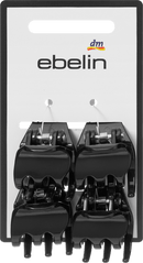 ebelin Haarspeldjes midi, zwart, 4 stuks