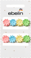 Barrettes à cheveux ebelin petite forme de fleur, 8 pièces