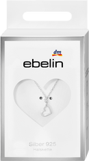 Collier ebelin pendentif cœur en argent 925, 1 pièce