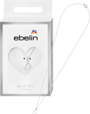 Collier ebelin pendentif cœur en argent 925, 1 pièce