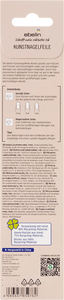 Lime à ongles artificielle ebelin, 1 pièce