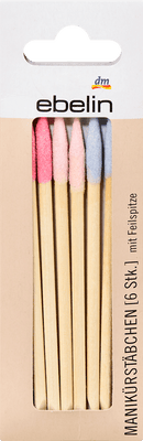 ebelin Manicure stokjes, 6 stuks