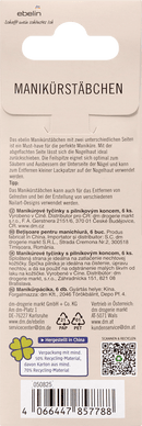 ebelin Manicure stokjes, 6 stuks