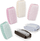ebelin Brosse à ongles double face - boîtier de brosse composé à 50 % de paille de blé et à 50 % de plastique recyclé, 1 pièce.