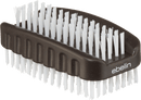 ebelin Brosse à ongles double face - boîtier de brosse composé à 50 % de paille de blé et à 50 % de plastique recyclé, 1 pièce.