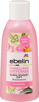 Dissolvant pour vernis à ongles Ebelin sans acétone, parfum rose, 200 ml