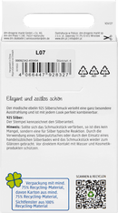 Parure de clous d'oreilles ebelin en argent 925, 4 pièces.