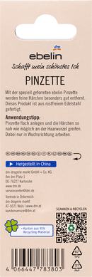 ebelin Gebogen pincet, 1 stuk