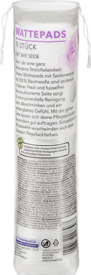 ebelin Tampons en coton avec extrait de soie, 90 pcs