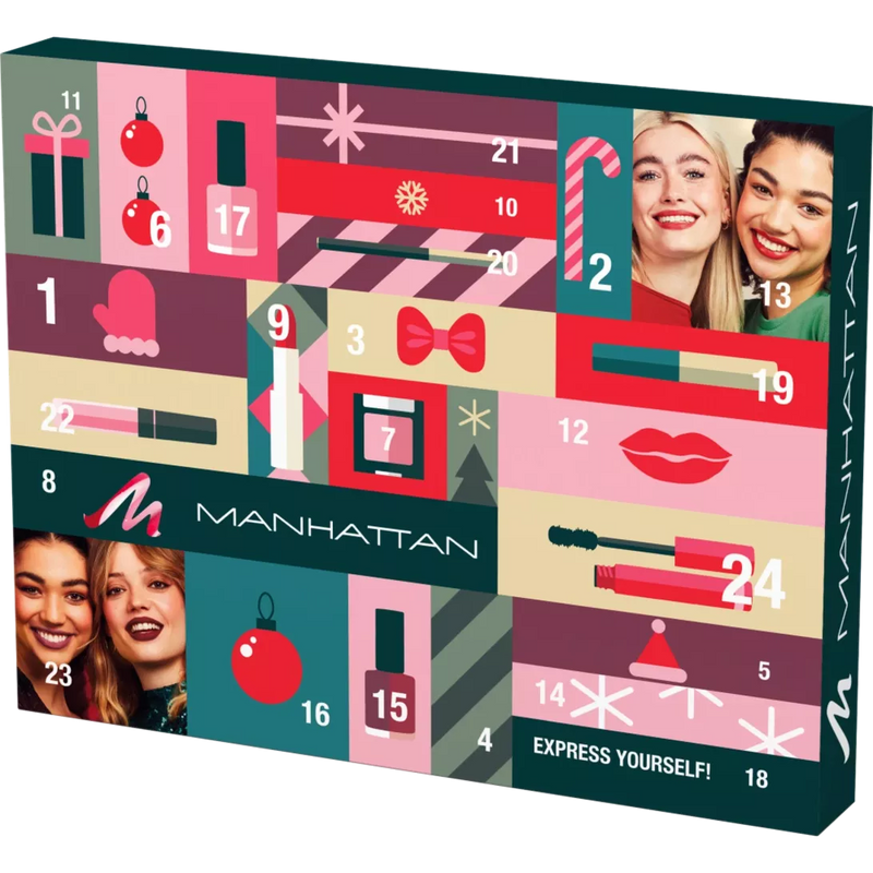 MANHATTAN Cosmetics Adventskalender 2024 Express Yourself, 1 stuk