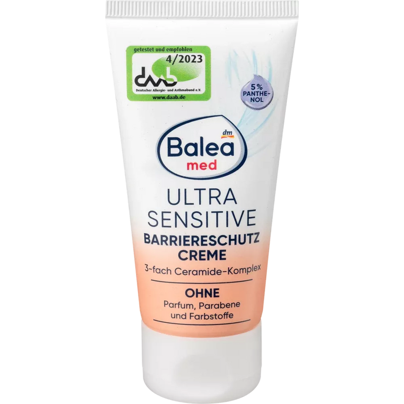 Balea med Barrièrebeschermende crème Ultra Sensitive, 50 ml