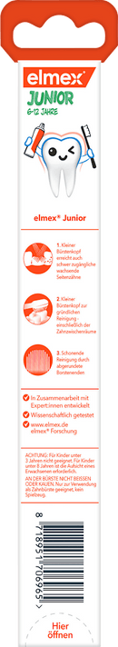 elmex Brosse à dents enfants junior soft, 6 à 12 ans, 1 pièce