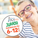 elmex Brosse à dents enfants junior, 6 à 12 ans soft (pack double), 2 pièces.
