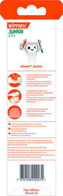 elmex Brosse à dents enfants junior, 6 à 12 ans soft (pack double), 2 pièces.