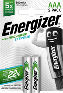 Energizer Piles rechargeables Micro AAA 800 mAh, 2 pièces