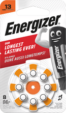 Energizer Piles pour appareils auditifs 13, 8 pièces