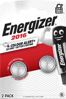 Energizer Batterijen knoopcel CR2016, 2 stuks