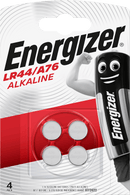 Energizer Batterijen knoopcel LR44, 4 stuks