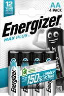 Piles AA Energizer Max Plus, 4 pièces