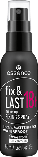 essence cosmetics Spray fixateur de maquillage Fix &amp; LAST 18h, 50 ml