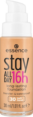 essence cosmetics Make-up stay ALL DAY 16h fond de teint longue durée Soft Sand 30, 30 ml