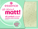 essence cosmetics Papier matifiant tout sur le mat ! papier de contrôle de l'huile, 50 pièces