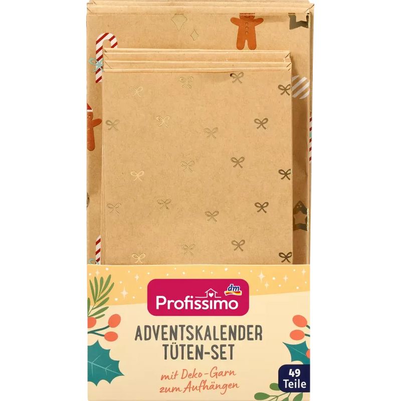 Profissimo Adventskalender zakjes set, 1 stuks