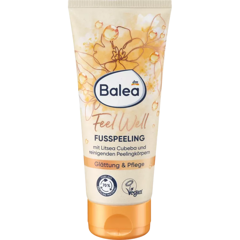 Balea Voetcrème peeling Feel Well Litsea Cubeba, 100 ml