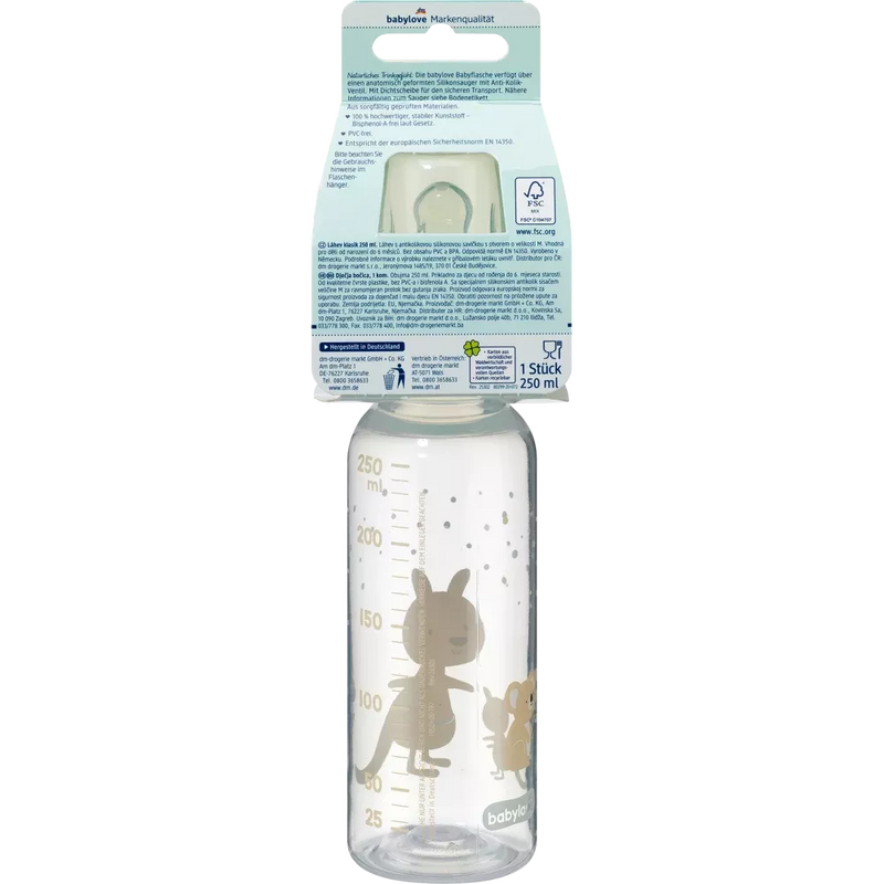 babylove Babyfles mint, vanaf de geboorte, 250 ml, 1 st