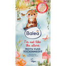 Masque pour les pieds à motif Balea Je ne suis pas comme les loutres (1 paire), 2 pièces.