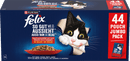 Felix Natvoer voor katten, diverse smaken van het platteland met rund, kip, eend en lam in gelei, multipack (44 x 85 g), 3,74 kg