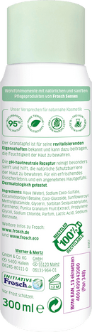 Frosch Senses Douchegel Granaatappel Sensitive, 300 ml