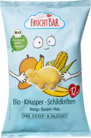 FruchtBar Kindersnack Knapperige schildpadjes met mango, banaan en maïs,  vanaf 12 maanden, 30 g