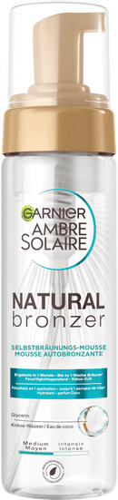 Garnier Ambre Solaire Mousse Autobronzante Autobronzant Naturel, 200 ml