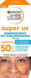 Garnier Ambre Solaire Zonnebrandcrème voor het gezicht Super UV Anti-Age, SPF 50+, 50 ml