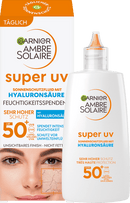 Garnier Ambre Solaire Zonnefluid voor het gezicht Super UV met hyaluronzuur, SPF 50+, 40 ml