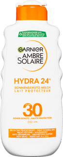 Garnier Ambre Solaire Hydra 24h vochtinbrengende zonnebrandmelk, SPF 30