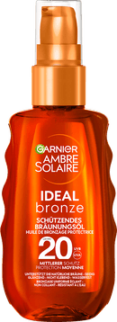 Garnier Ambre Solaire Huile Solaire Spray Bronze Idéal, SPF 20, 150 ml