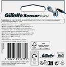 Gillette Scheermesjes, Sensor Excel, 10 stuks