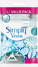 Gillette Venus Wegwerpscheermesjes, Simply Venus, 6 stuks
